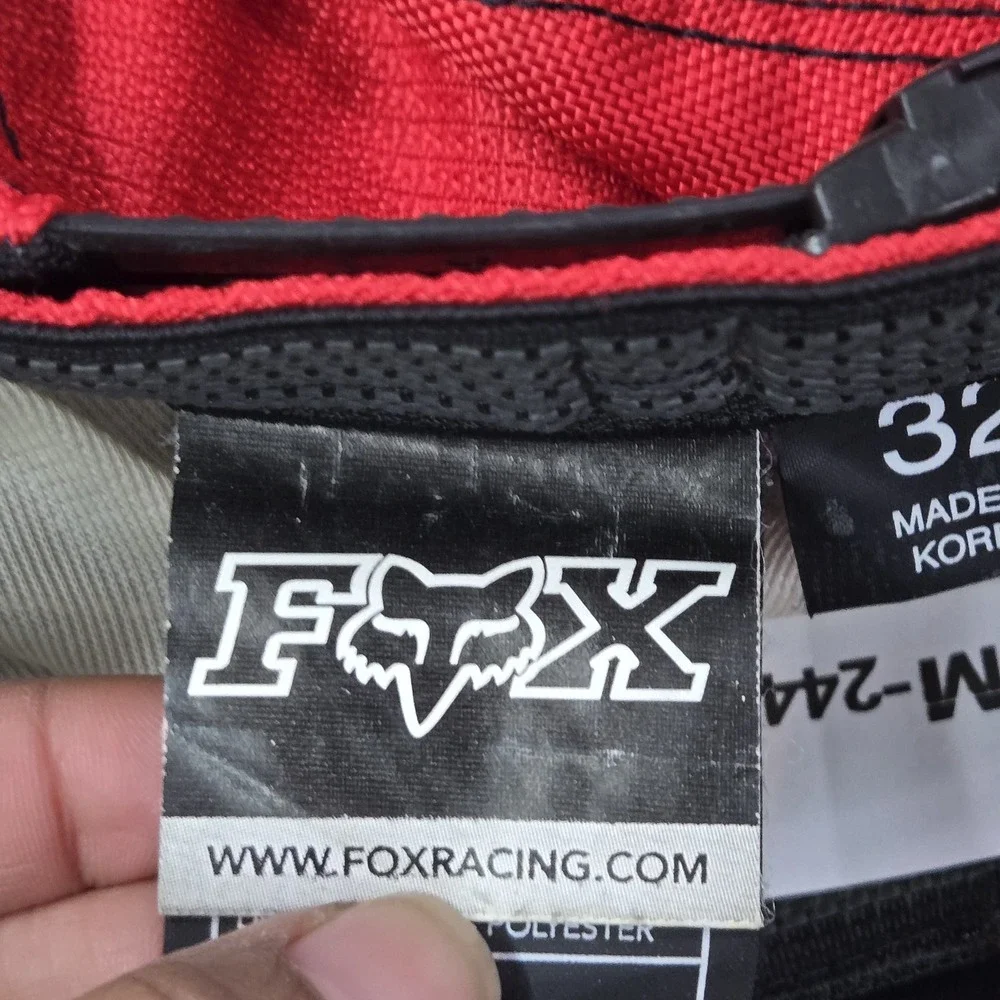 Fox Racing Men Motocross Pants 32 Red 180 Dirt Bike Colorblock Logo Y2K READ